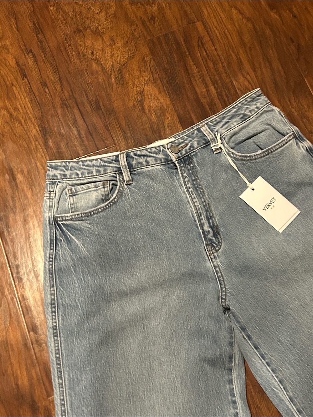 Light Wash Wide Leg Women’s Jeans super high rise sz 31 - Picture 2 of 7